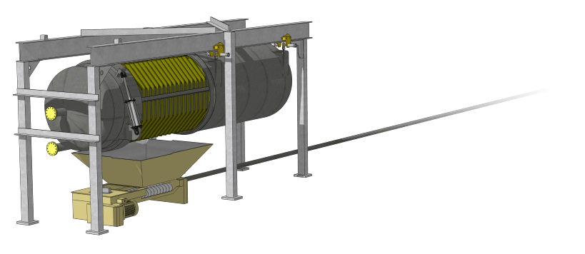 Dry Cake Discharge Collection Tray